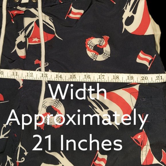J. Crew Flex Swimwear Nautical Theme Navy Men's Size 33 - Picture 5 of 8
